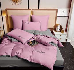 КПБ Candies однотонный с вышивкой CANOV033 Евро