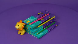 Лео Играй Набор цветных трехгранных карандашей LGCP-18 заточенный 8 х 18 цв