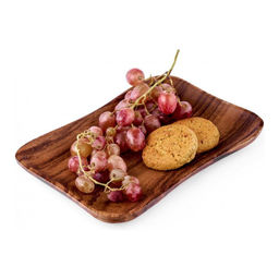 Блюдо сервировочное Walmer Organic, 26х18 см, цвет темное дерево  фото 3