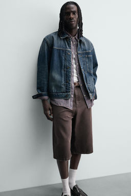 BERMUDA DENIM RELAXED FIT / Marr?n