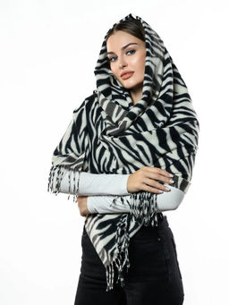 Яркий палантин с анималистичным принтом - Pretty mania фото 3