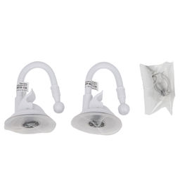 UFP-M01R-150 WHITE POLYBAG SET2 Подставка для светильника ULI-P, на присоске, длина трубки 150мм. Набор из 2шт. Белая. TM ФитоЛето