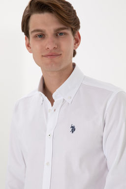 Erkek Beyaz Uzun Kollu Basic G_mlek - U.s. polo assn фото 2