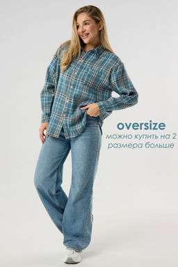 Рубашка женская в клетку