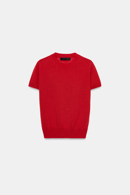 TOP PUNTO CON LANA / Rojo - Zara фото 8