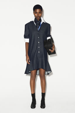 VESTIDO CAMISERO VAQUERO CON VOLANTE - H&m фото 4