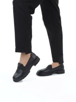 06-DHL164-1 BLACK Туфли женские (натуральная кожа)