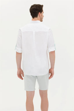 U. S. Polo Assn Мужская белая рубашка с длинным рукавом - U.s. polo assn фото 12