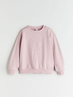 Bisiklet Yaka K?z ?ocuk Sweatshirt