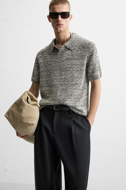 SHINY KNIT POLO SHIRT - Zara фото 6