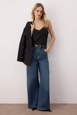 Siyah Basic Ask?l? Dokuma Bluz TWOSS19BB0224