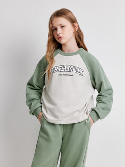 ACOOLA / Джемпер детский для девочек Russet_sw бледно-зеленый