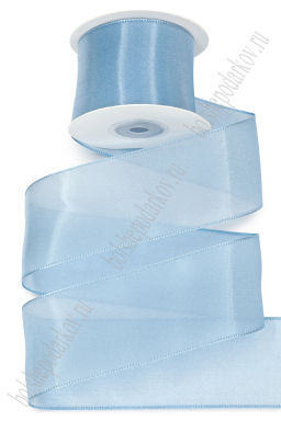 Лента органза Премиум 5 см*10 ярд (SF-7860) голубой №2