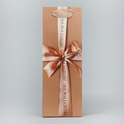 Пакет под бутылку Present for you, 9 х 25 х 8.9 см - Дарите счастье фото 3