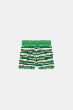 SHORTS PUNTO ESTRUCTURA RAYAS / Multicolor - Zara фото 8