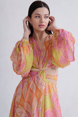 Платье оригинального кроя с драпировкой по лифу - Martichelli фото 4