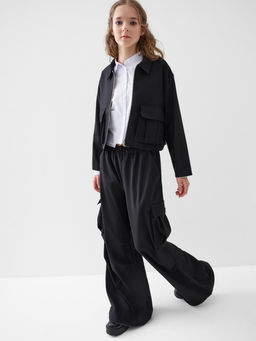 PlayToday / Костюм текстильный для девочек: жакет, брюки  фото 11