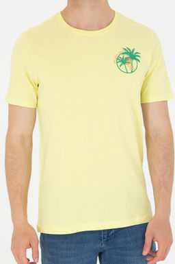 U. S. Polo Assn Мужская светло-желтая футболка с круглым вырезом - U.s. polo assn фото 13