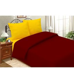 Постельное белье из поплина Сангрия Однотонный Семейный