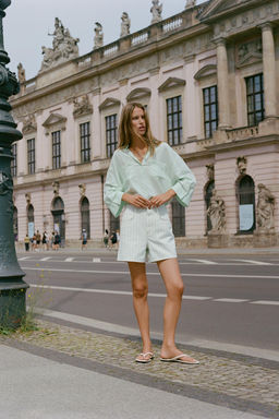 SHORTS Z1975 MOM FIT / rayas