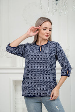 Кофта женская из милано Анфиса лепестки - Амадэль фото 6