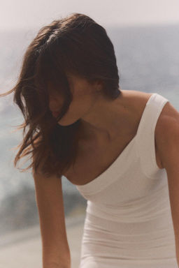 ASYMMETRIC MIDI DRESS - Zara фото 8