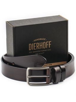 Мужской кожаный ремень Dierhoff ДРК 3054/1-40 Коричневый