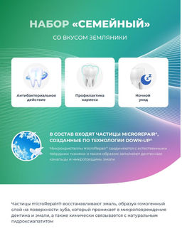 Набор Biorepair Семейный с Kids земляника /Биорепеар  фото 4