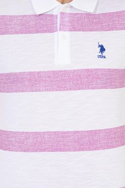 U. S. Polo Assn Мужская фиолетовая футболка с воротником-поло - U.s. polo assn фото 6