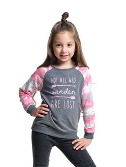 Толстовка для девочки UD 2072 сер/роз - Mini maxi фото 3