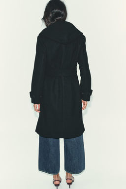 ABRIGO SOFT CAPUCHA / Negro - Zara фото 6