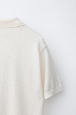 POLO ALGOD?N LINO RAYAS / Crudo - Zara фото 4