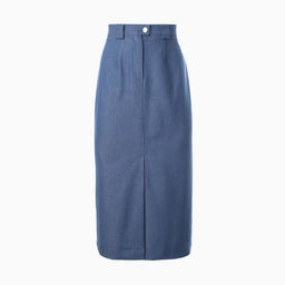 Юбка женская MINAKU: Jeans Collection цвет электрик, размер 52