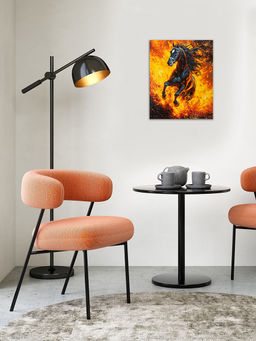 Кристальная (алмазная) мозаика ФРЕЯ ALPD-312 на подрамнике Огненный конь 40 х 50 см