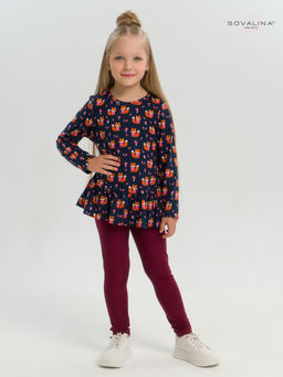 Костюм Алиса лисята на синем-марсала - Sovalina фото 2