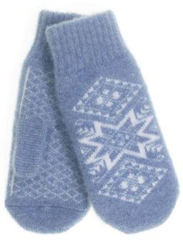 Варежки женские "Ромбы и звезда" КРУГ 3461-2