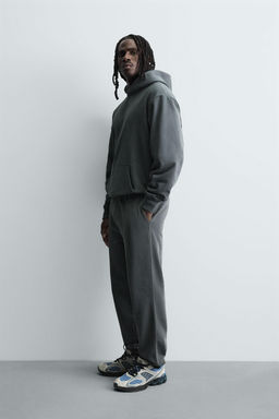 PANTAL?N JOGGER REGULAR FIT B?SICO / Antracita oscuro - Zara фото 4