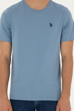 Мужская базовая футболка цвета индиго Неожиданная скидка в корзине - U.s. polo assn фото 6