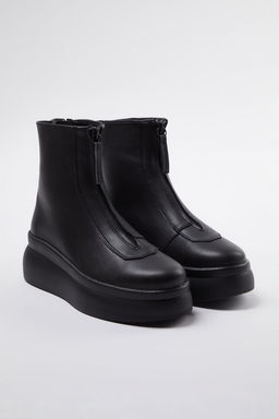 Trendyolmilla Shoes Siyah Flatform Topuklu Fermuarl? Kad?n Bot TAKAW25BO00017  фото 2
