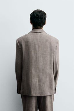 TEXTURED SUIT BLAZER - Zara фото 3