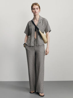 Рубашка из вискозы с принтом / Zarina  фото 2