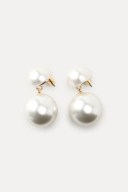 DOUBLE FAUX PEARL EARRINGS - Zara фото 4