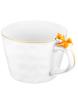Кружка 300 мл 14*10*7,5 см Собачка белый с золотом, фарфор - Elan gallery фото 4