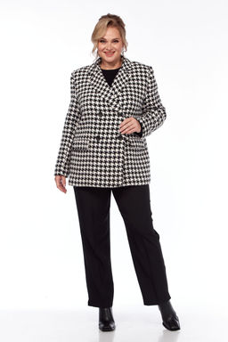 Жакет Элль стиль 2325ж черно-белый  фото 5