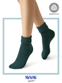 MINI INVERNO 3301 носки жен. 26% Шерсть, 62% Акрил, 10% Полиамид, 2% Эластан - Verde Foresta - Minimi фото 3