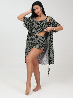 732-ХП ЖЕНСКИЙ КОМПЛЕКТ ТРОЙКА (Разводы хаки) - А-дина фото 2