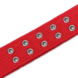 Ошейник четырехслойный, 64 х 4 см, ОШ 50-58 см, полиэстер, красный - Пижон фото 8