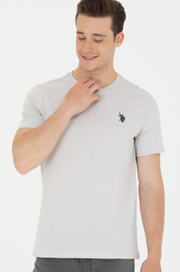 Erkek Gri Bisiklet Yaka Ti__rt