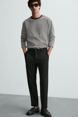 PANTAL?N CHINO ESTRUCTURA CONFORT / Negro - Zara фото 14