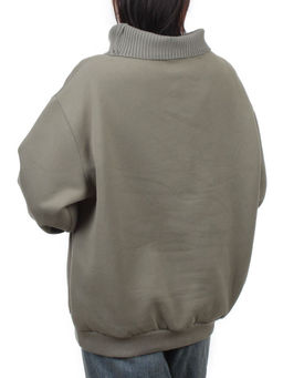 2510 GRAY GREEN Толстовка женская (85% хлопок, 10% полиэстер, 5% спандекс) - Fashion фото 6